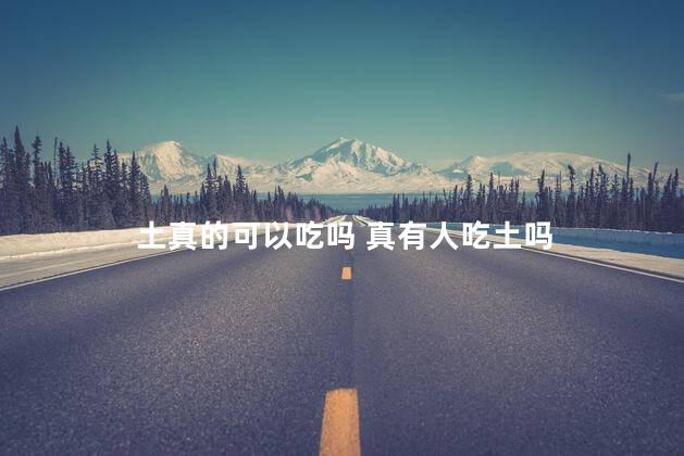 土真的可以吃吗 真有人吃土吗